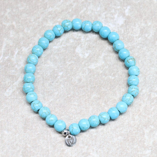 CLASSIC TURKOOIS | Howliet armband | 6mm | Normal Fit