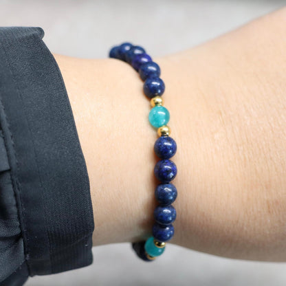 JOY GEM CAPRI | Lapis lazuli armband | 6mm | Normal Fit