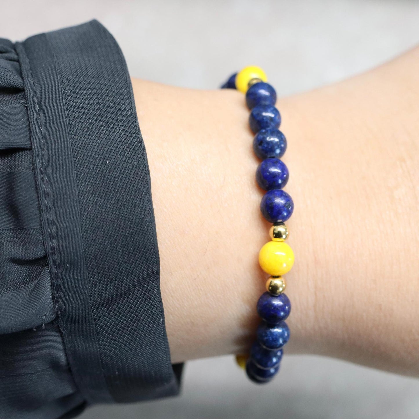JOY GEM CAPRI | Lapis lazuli armband | 6mm | Normal Fit