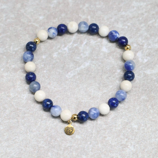 POLAR LIGHTS | Natuursteen armband mix | 6mm | Normal Fit