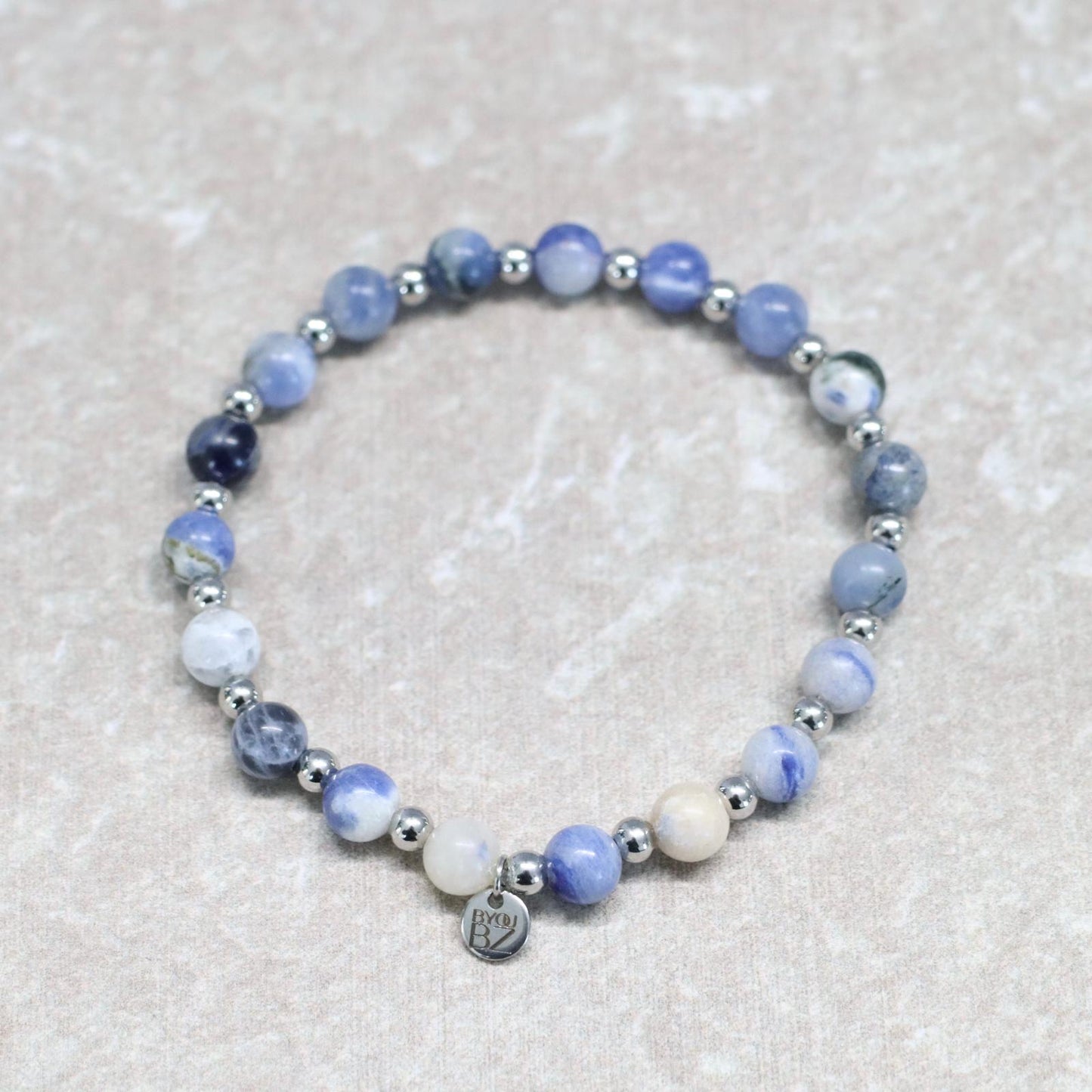 DELFTSBLAUW | Sodaliet armband | 6mm | Normal Fit