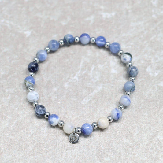 DELFTSBLAUW | Sodaliet armband | 6mm | Normal Fit