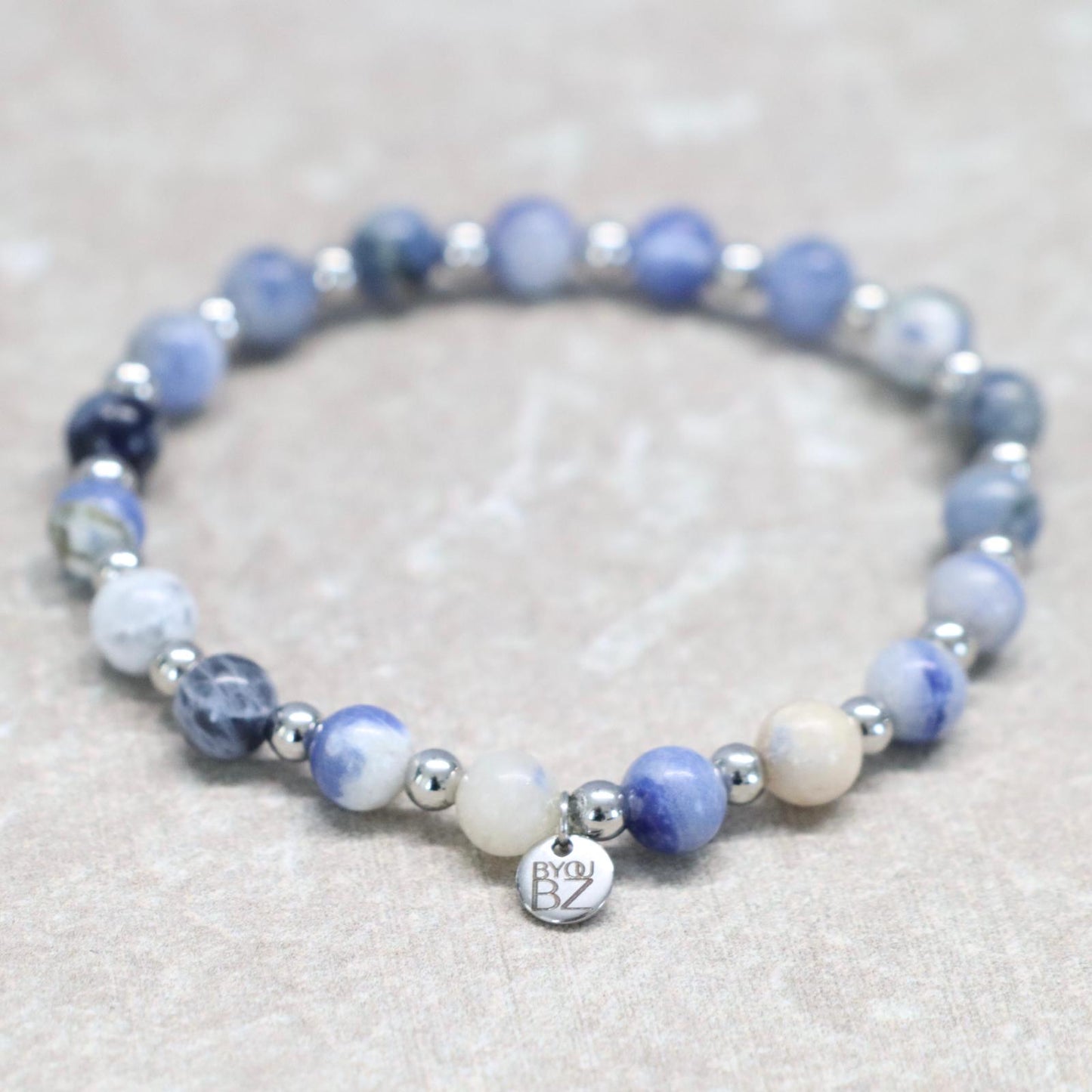 DELFTSBLAUW | Sodaliet armband | 6mm | Normal Fit