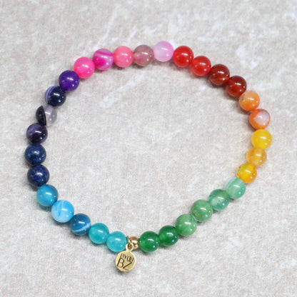 SOUL SPECTRUM | Natuursteen armband mix | 6mm | Normal Fit