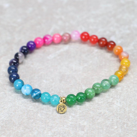 SOUL SPECTRUM | Natuursteen armband mix | 6mm | Normal Fit