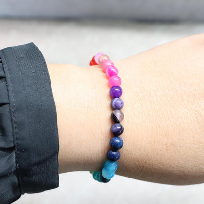 SOUL SPECTRUM | Natuursteen armband mix | 6mm | Normal Fit