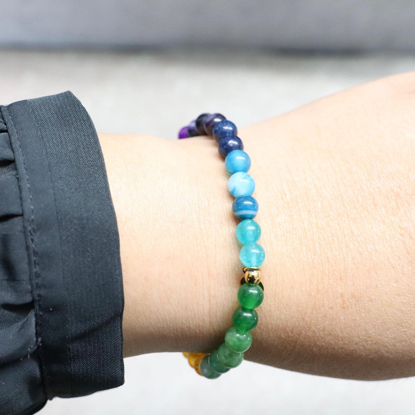 SOUL SPECTRUM | Natuursteen armband mix | 6mm | Normal Fit