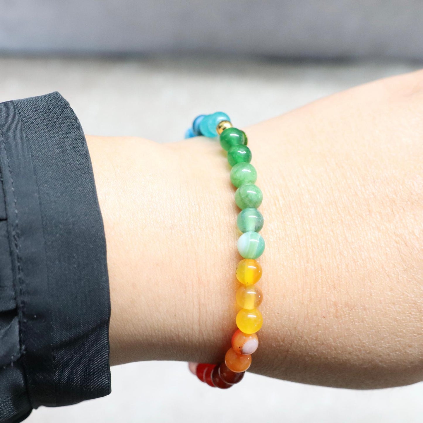 SOUL SPECTRUM | Natuursteen armband mix | 6mm | Normal Fit