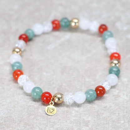PORTOFINO RIVIERA | Natuursteen armband mix | 6mm | Normal Fit