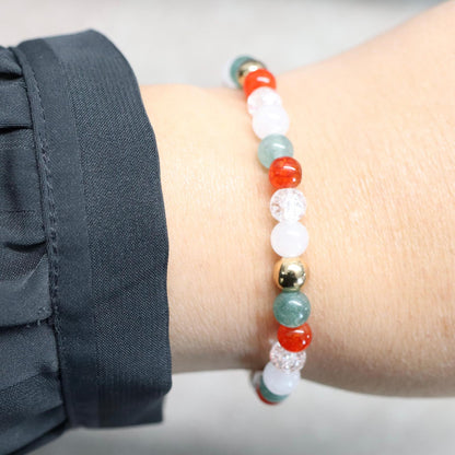 PORTOFINO RIVIERA | Natuursteen armband mix | 6mm | Normal Fit