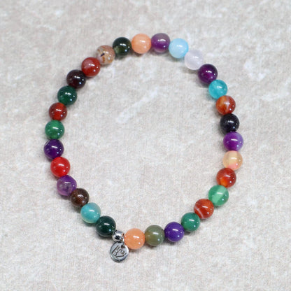 NOMAD GLOW | Natuursteen armband mix | 6mm | Normal Fit