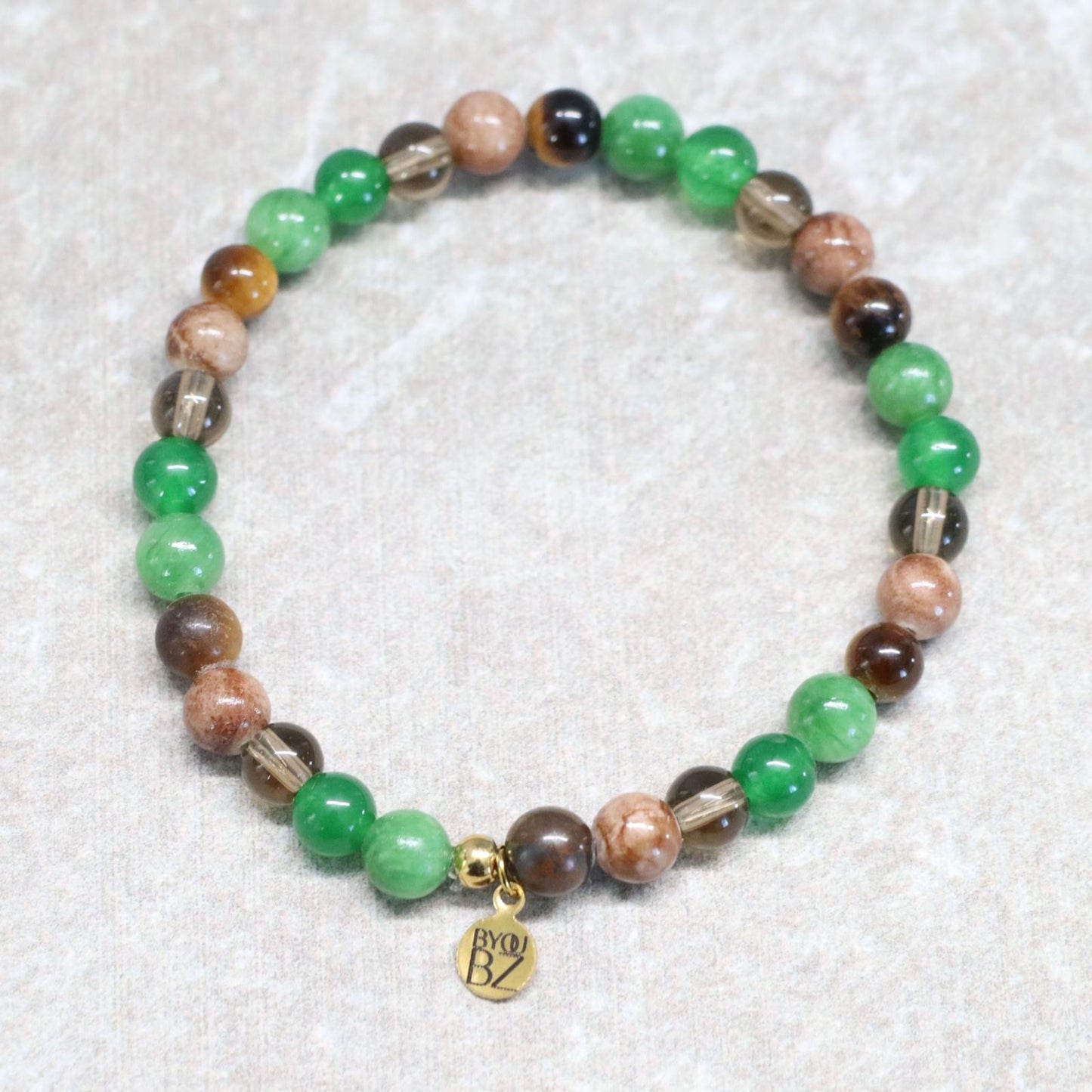 MYSTIC SUMATRA | Natuursteen armband mix | 6mm | Normal Fit