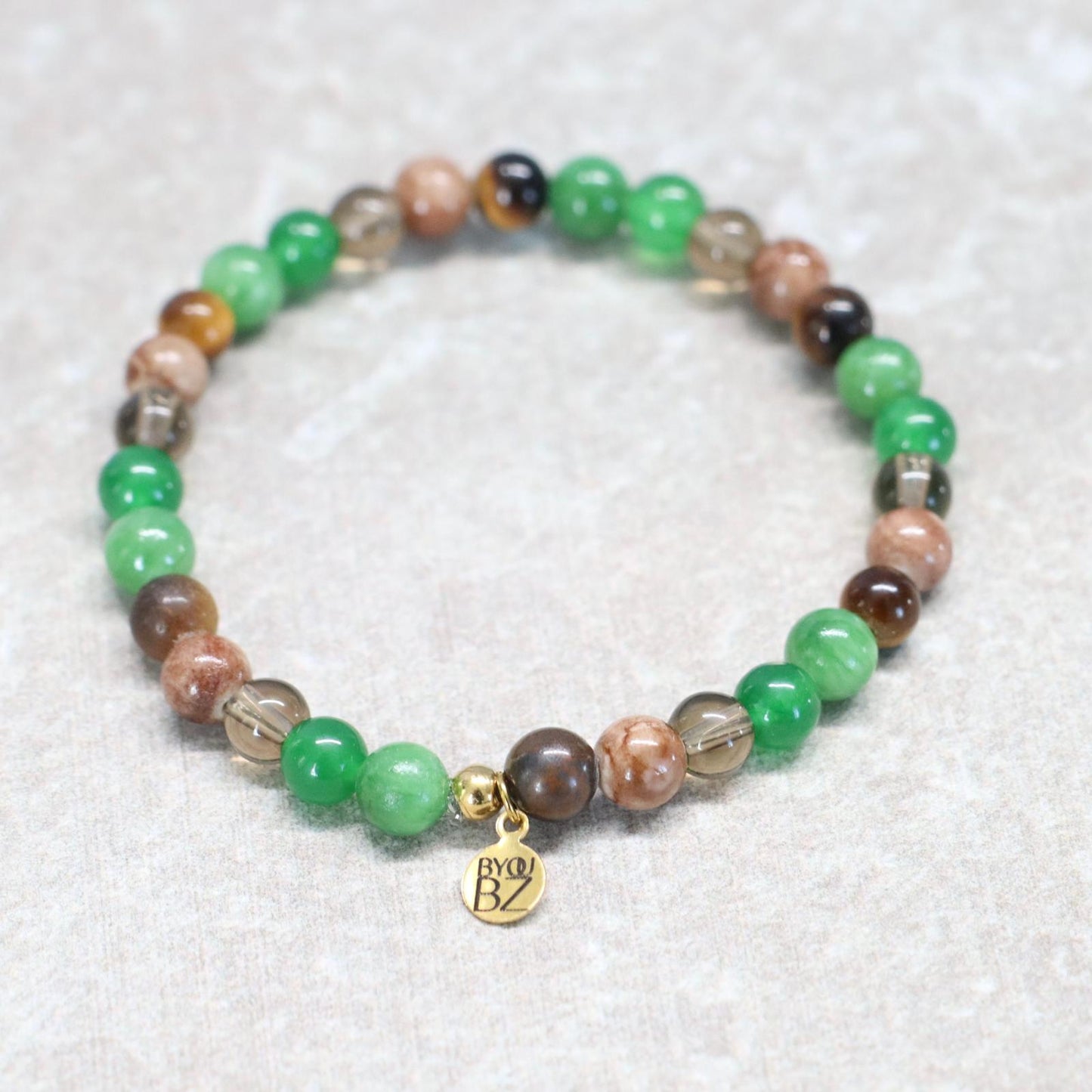 MYSTIC SUMATRA | Natuursteen armband mix | 6mm | Normal Fit