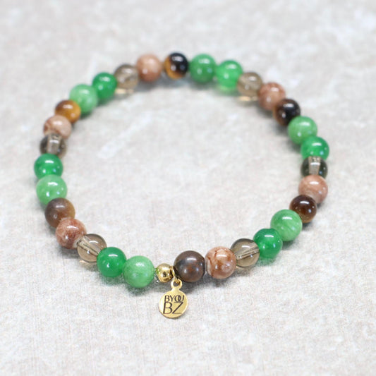 MYSTIC SUMATRA | Natuursteen armband mix | 6mm | Normal Fit
