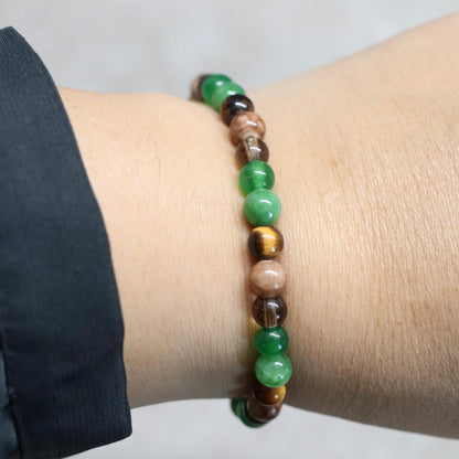 MYSTIC SUMATRA | Natuursteen armband mix | 6mm | Normal Fit