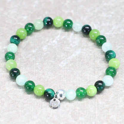 KYOTO JADE PATH | Natuursteen armband mix | 6mm | Normal Fit