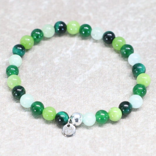 KYOTO JADE PATH | Natuursteen armband mix | 6mm | Normal Fit