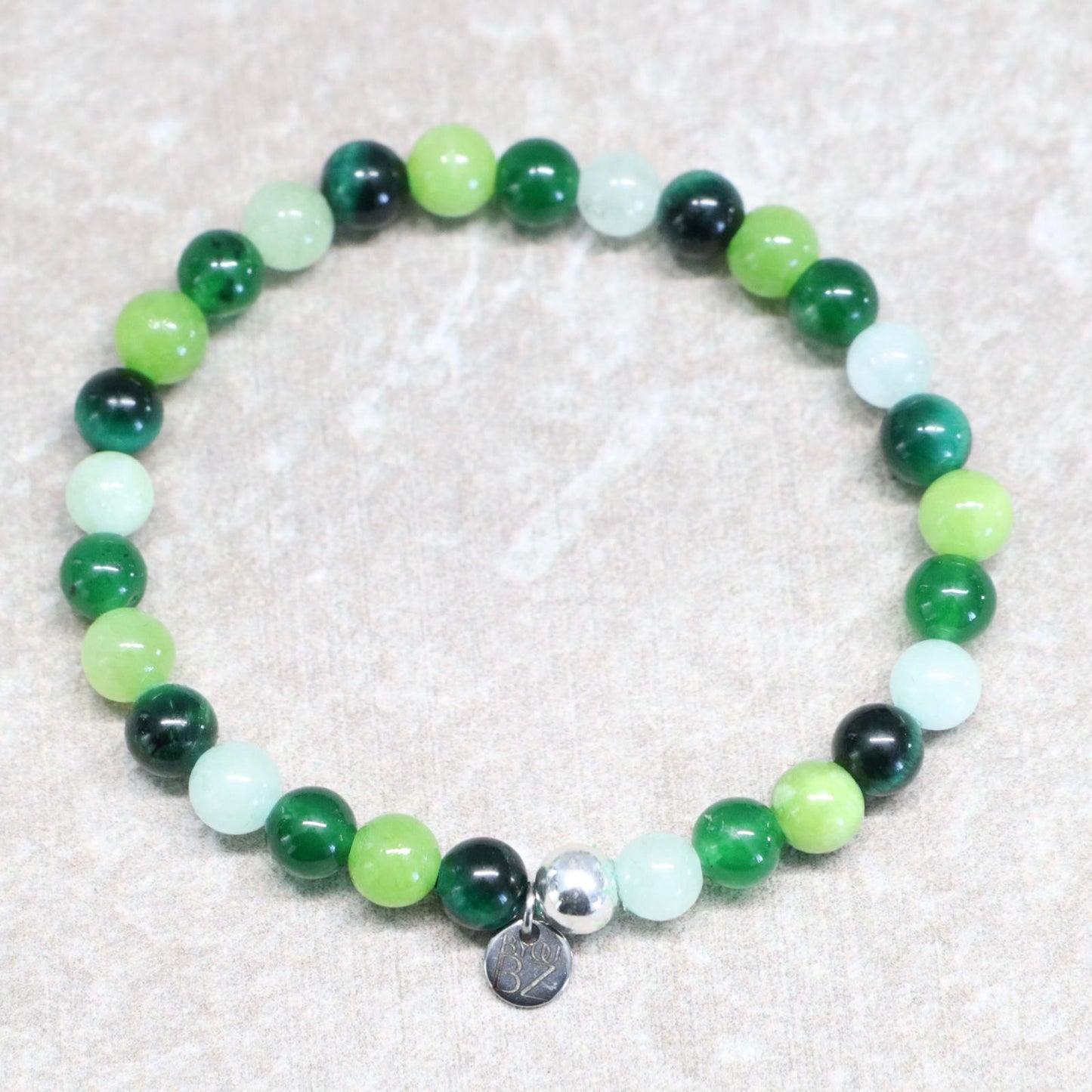 KYOTO JADE PATH | Natuursteen armband mix | 6mm | Normal Fit