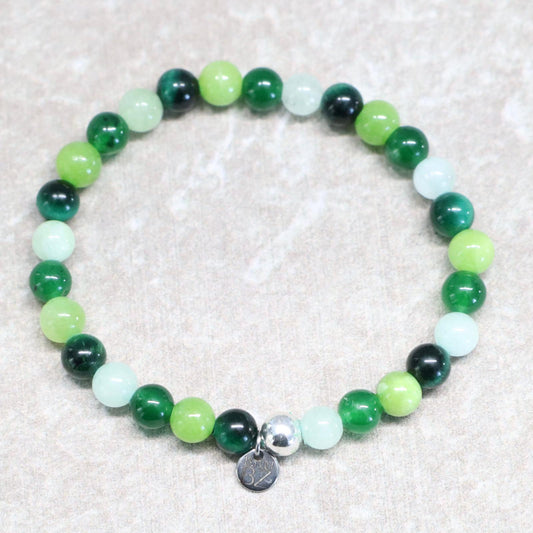 KYOTO JADE PATH | Natuursteen armband mix | 6mm | Normal Fit