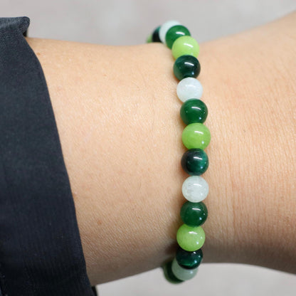 KYOTO JADE PATH | Natuursteen armband mix | 6mm | Normal Fit