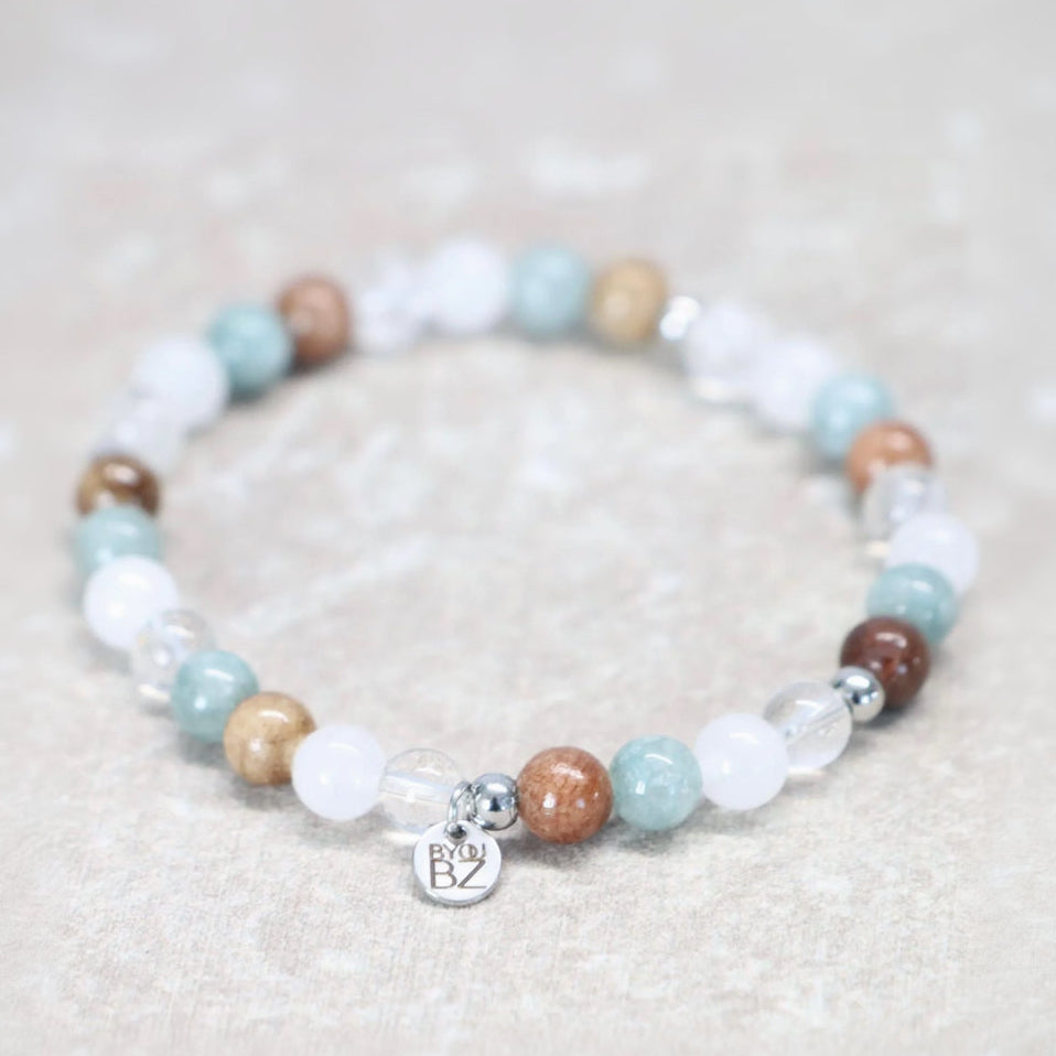 ALGARVE BREEZE | Natuursteen armband mix | 6mm | Normal Fit