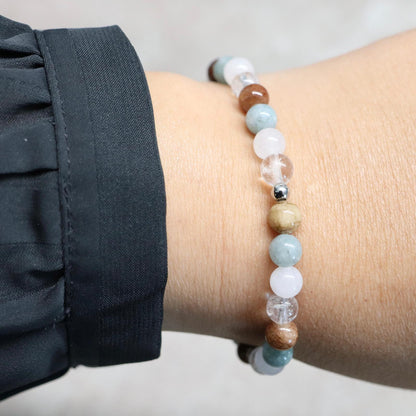 ALGARVE BREEZE | Natuursteen armband mix | 6mm | Normal Fit