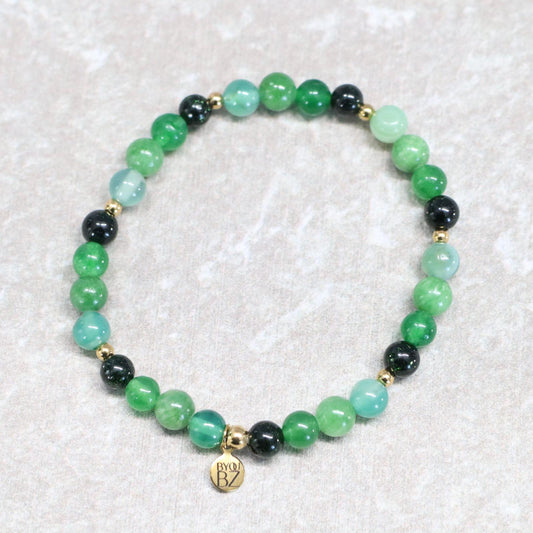 MYSTIC JAVA | Natuursteen armband mix | 6mm | Normal Fit