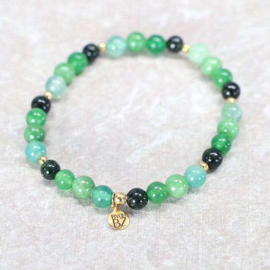 MYSTIC JAVA | Natuursteen armband mix | 6mm | Normal Fit
