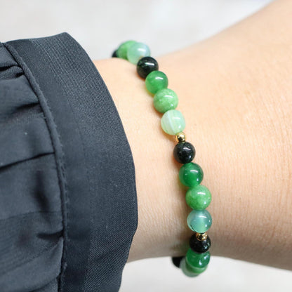 MYSTIC JAVA | Natuursteen armband mix | 6mm | Normal Fit