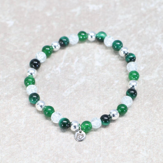 EMERALD WICKLOW | Natuursteen armband mix | 6mm | Normal Fit
