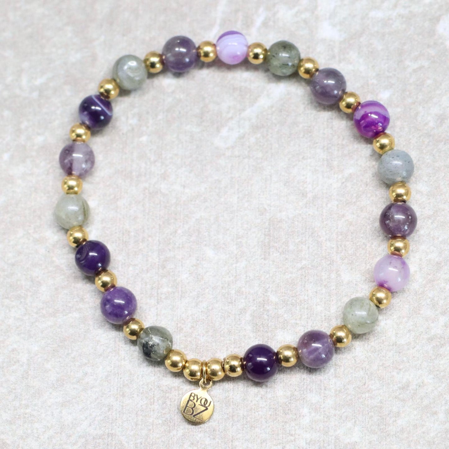 SOUL GEM KYOTO | Natuursteen armband mix | 6mm | Normal Fit