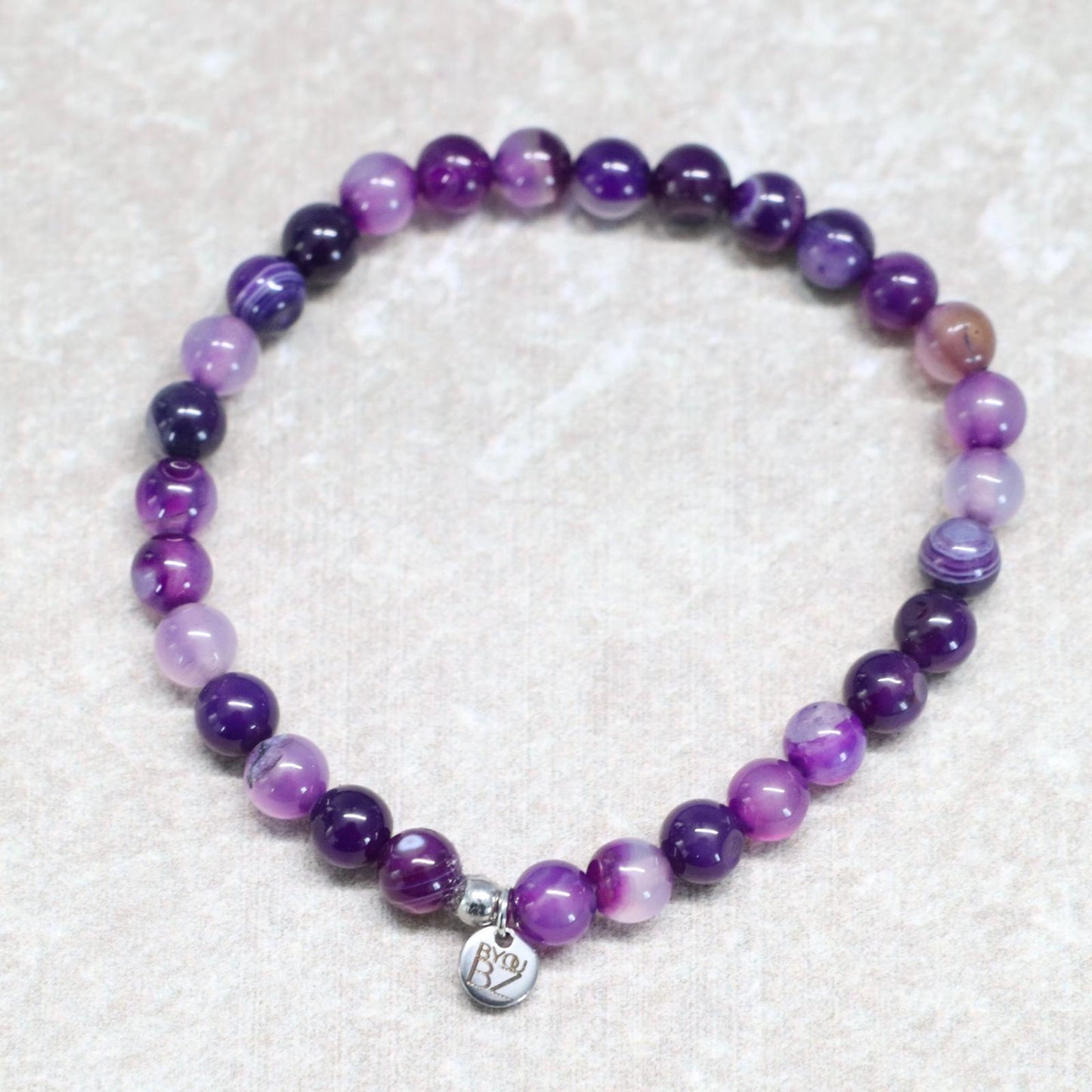 SOUL GEM GRANADA | Agaat armband | 6mm | Normal Fit