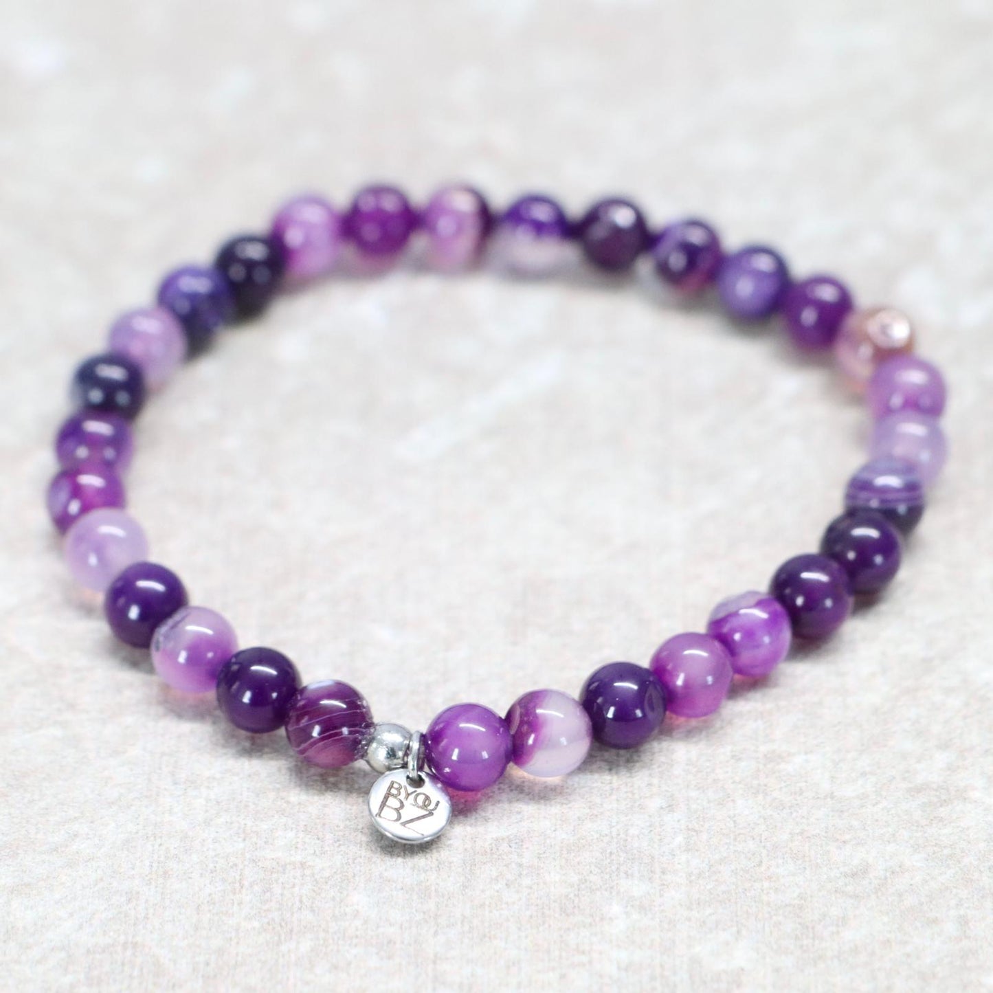 SOUL GEM GRANADA | Agaat armband | 6mm | Normal Fit
