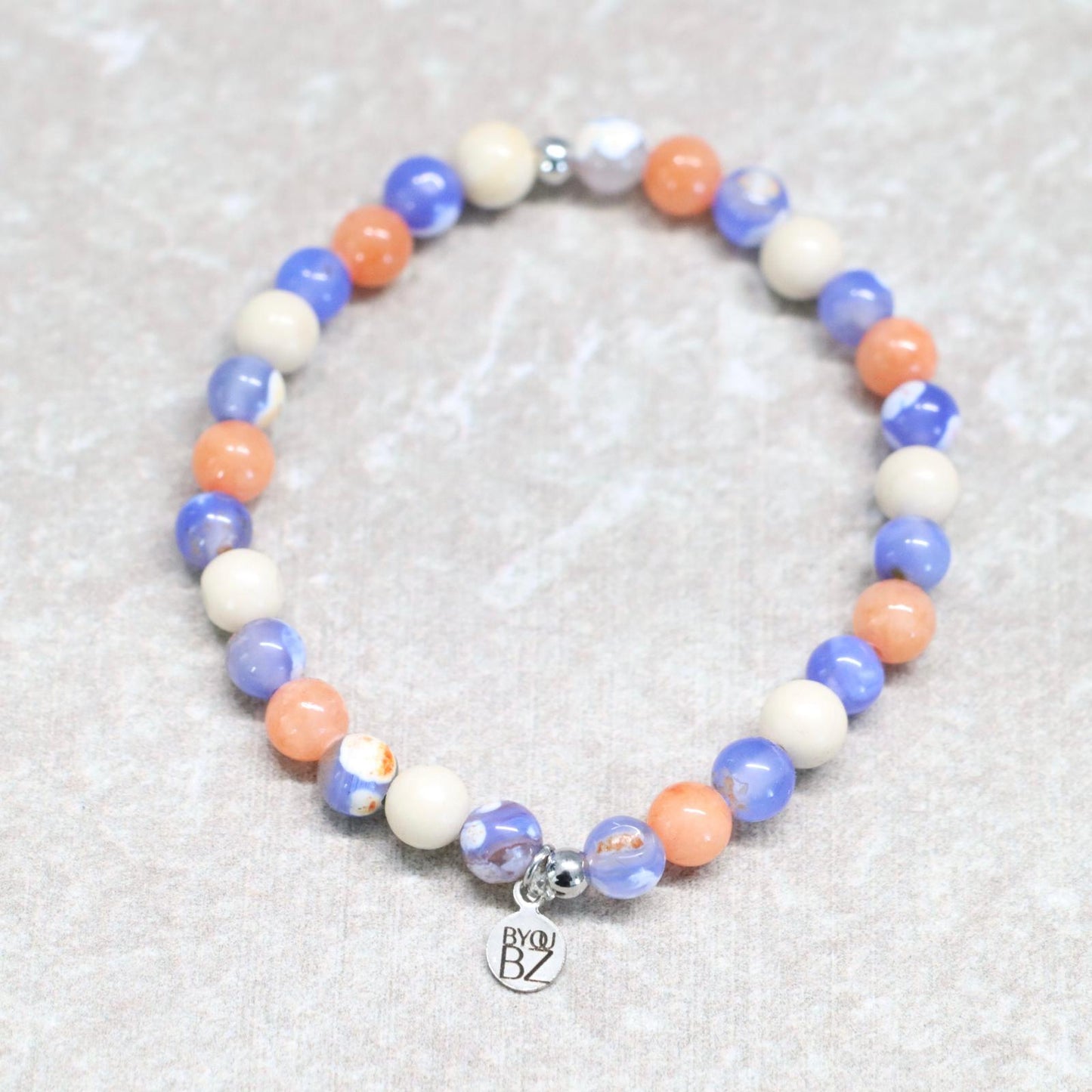 AMALFI FLOW | Natuursteen armband mix | 6mm | Normal Fit