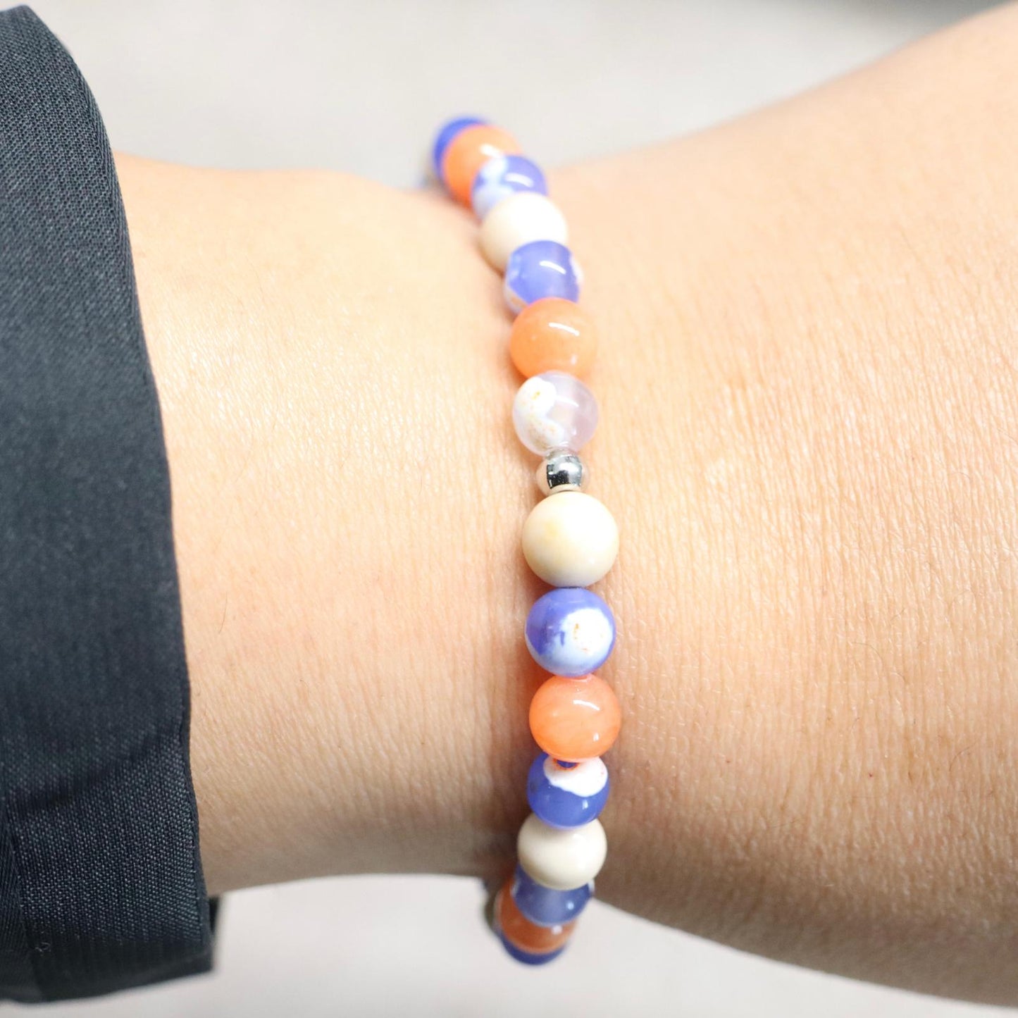 AMALFI FLOW | Natuursteen armband mix | 6mm | Normal Fit