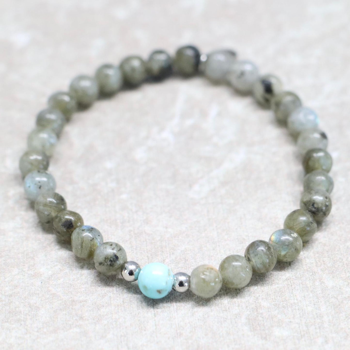 MYSTIC STONE | Labradoriet armband | 6mm | Normal Fit