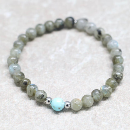 MYSTIC STONE | Labradoriet armband | 6mm | Normal Fit