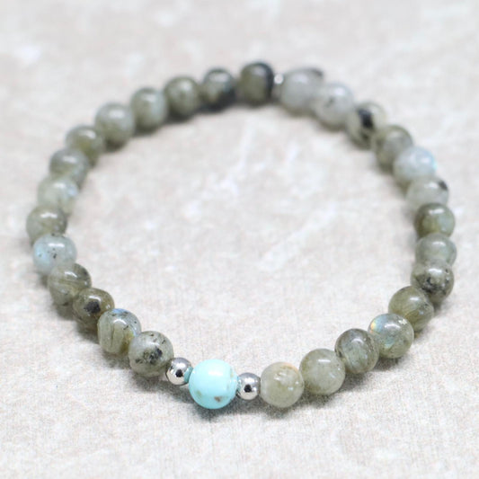 MYSTIC STONE | Labradoriet armband | 6mm | Normal Fit