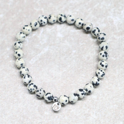 CLASSIC DALMATIER JASPIS | Dalmatier jaspis armband | 6mm | Normal Fit
