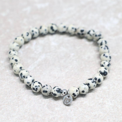 CLASSIC DALMATIER JASPIS | Dalmatier jaspis armband | 6mm | Normal Fit