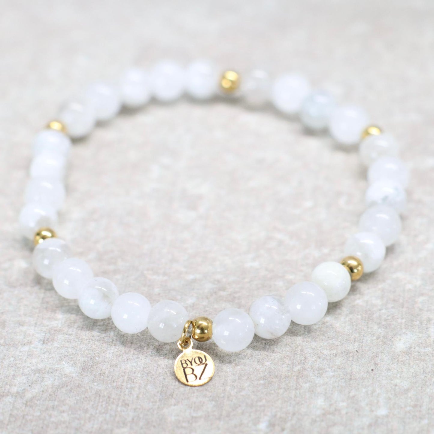 BORACAY MOON | Maansteen armband | 6mm | Normal Fit