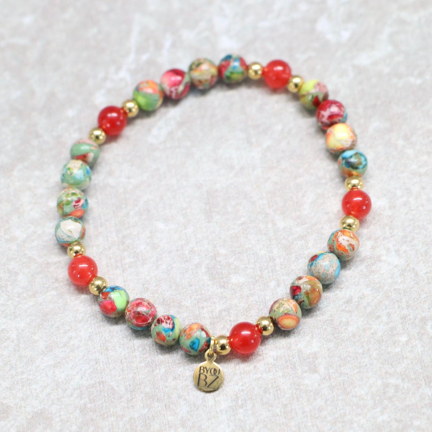 CARNAVAL CARTAGENA | Jaspis armband | 6mm | Normal Fit