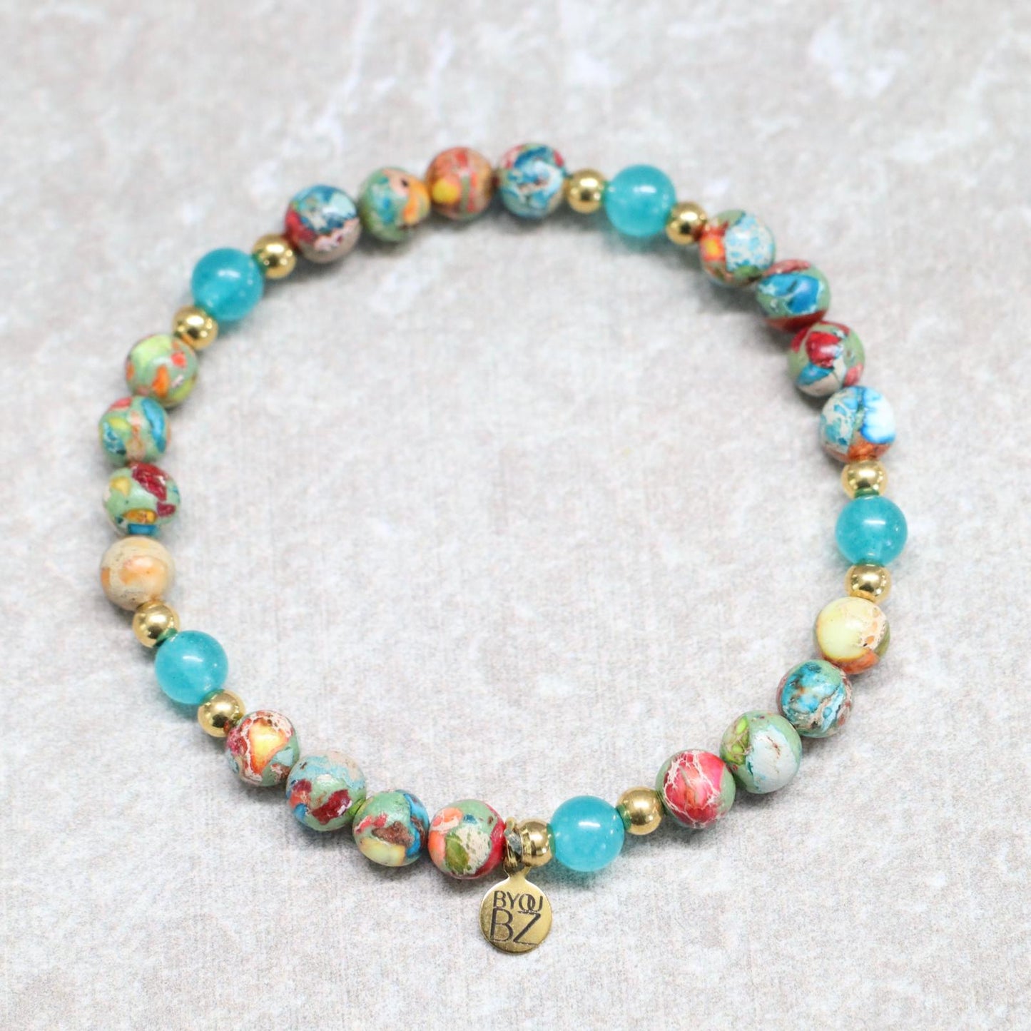 CARNAVAL CARTAGENA | Jaspis armband | 6mm | Normal Fit