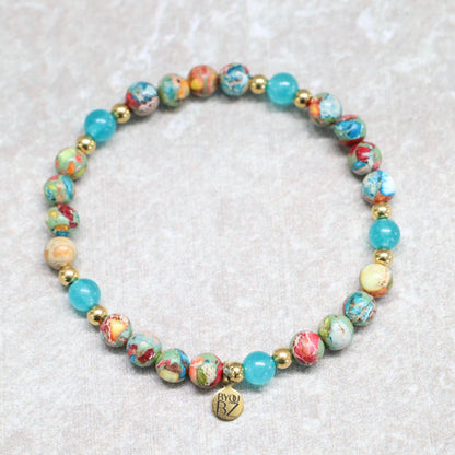 CARNAVAL CARTAGENA | Jaspis armband | 6mm | Normal Fit