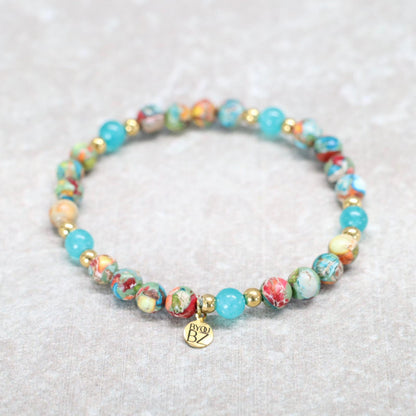 CARNAVAL CARTAGENA | Jaspis armband | 6mm | Normal Fit