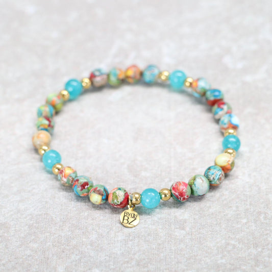 CARNAVAL CARTAGENA | Jaspis armband | 6mm | Normal Fit