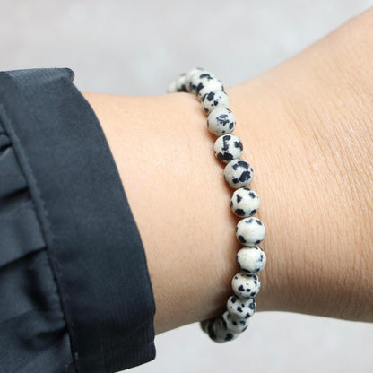CLASSIC DALMATIER JASPIS | Dalmatier jaspis armband | 6mm | Normal Fit