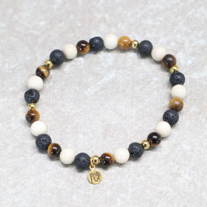 SAVANNA NAIROBI | Natuursteen armband mix | 6mm | Normal Fit