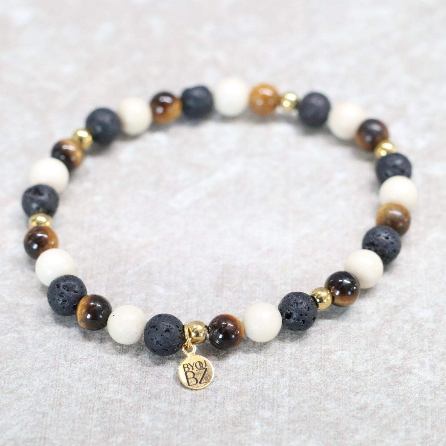 SAVANNA NAIROBI | Natuursteen armband mix | 6mm | Normal Fit