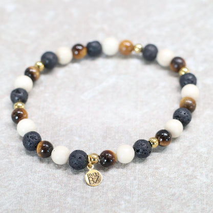 SAVANNA NAIROBI | Natuursteen armband mix | 6mm | Normal Fit